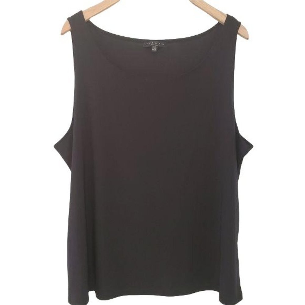 Tiana B. | Classic Black Sleeveless Blouse